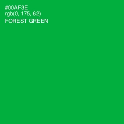 #00AF3E - Forest Green Color Image